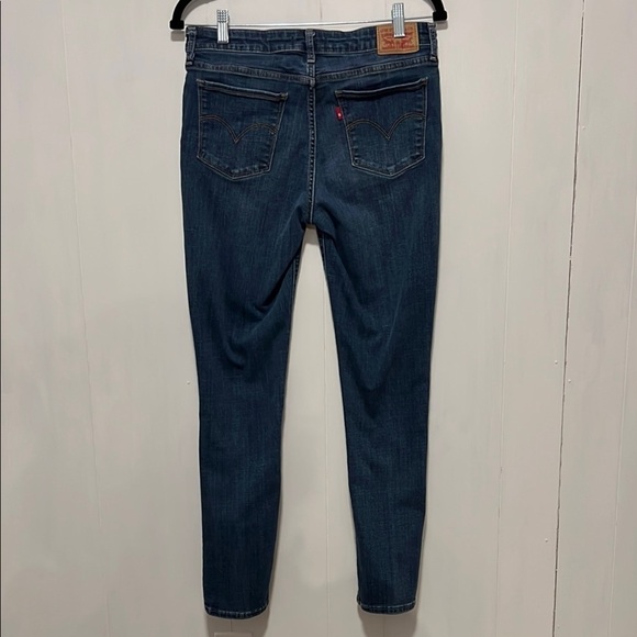 Levi's 711 Skinny Size 30 Blue Jeans Excellent - Picture 2 of 6